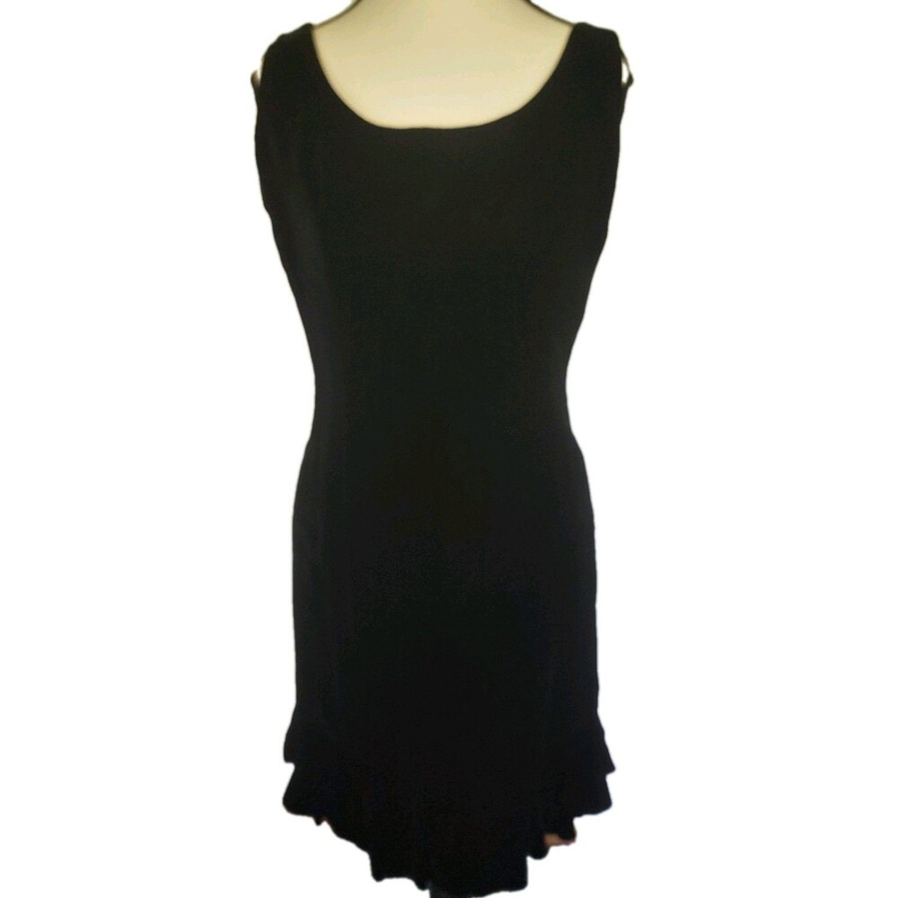 Gigliola Curiel Bergdorf Goodman Vintage Black Sleeveless Tiered Cocktail Dress